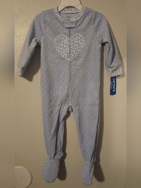 NWT Baby Girls Carter's Blanket Sleeper 1 pc Pajamas Size 18 mos